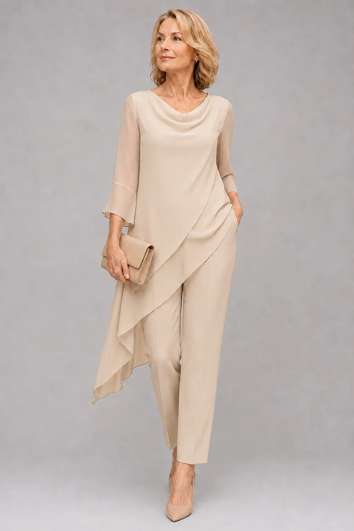 Martine | Vloeiende Chiffon Broekset