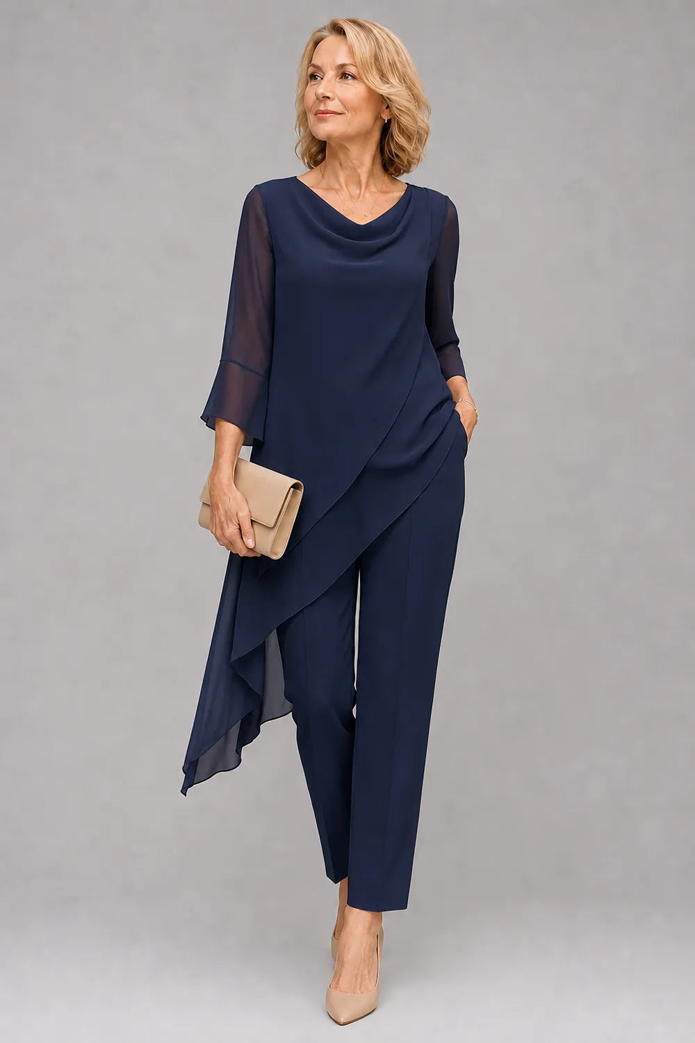 Martine | Vloeiende Chiffon Broekset