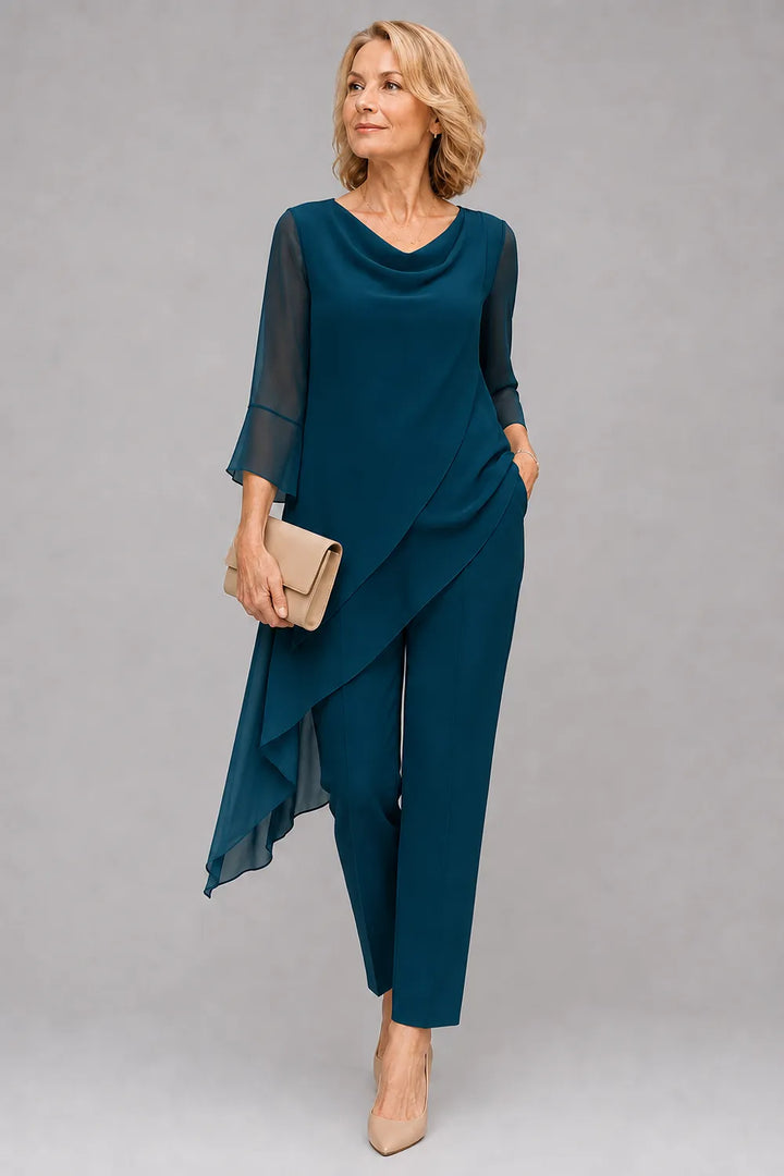 Martine | Vloeiende Chiffon Broekset
