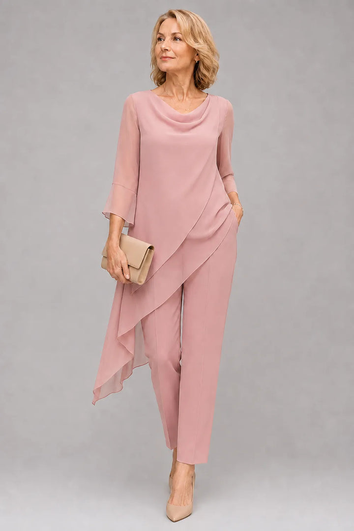 Martine | Vloeiende Chiffon Broekset