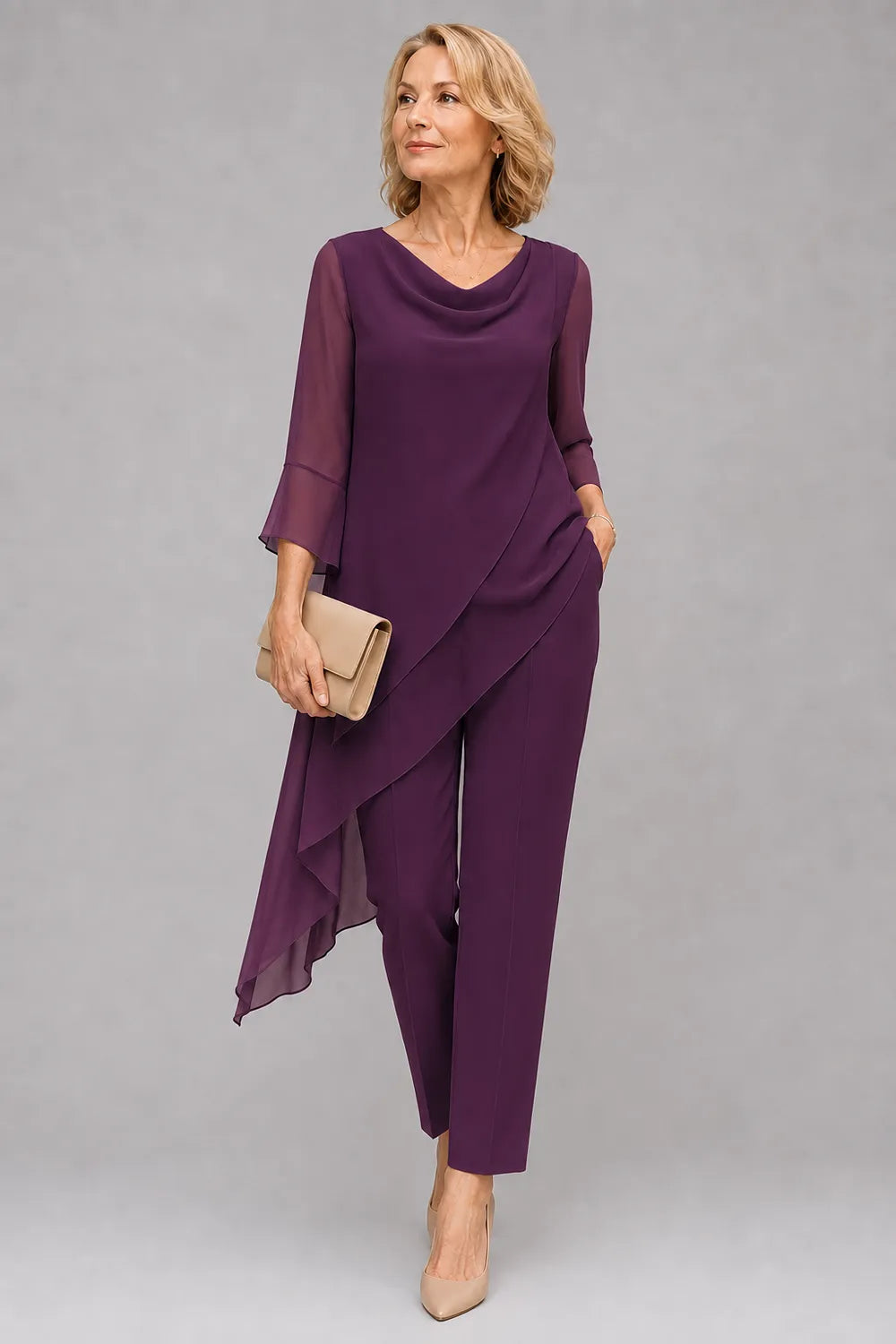Martine | Vloeiende Chiffon Broekset