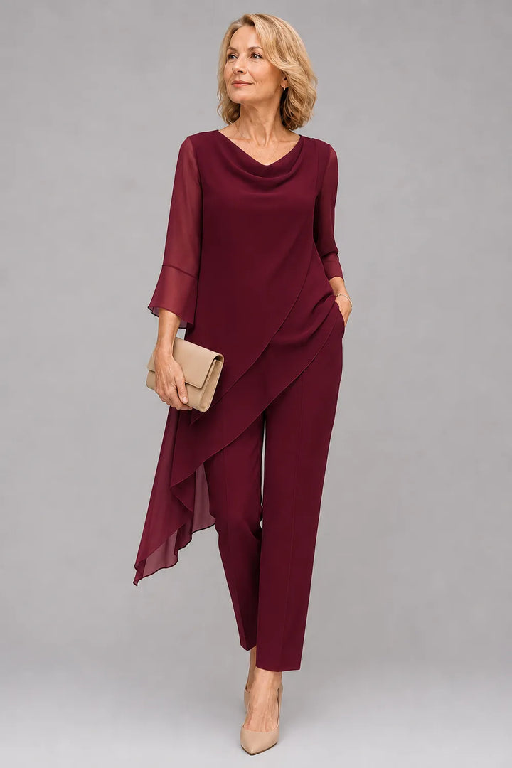 Martine | Vloeiende Chiffon Broekset