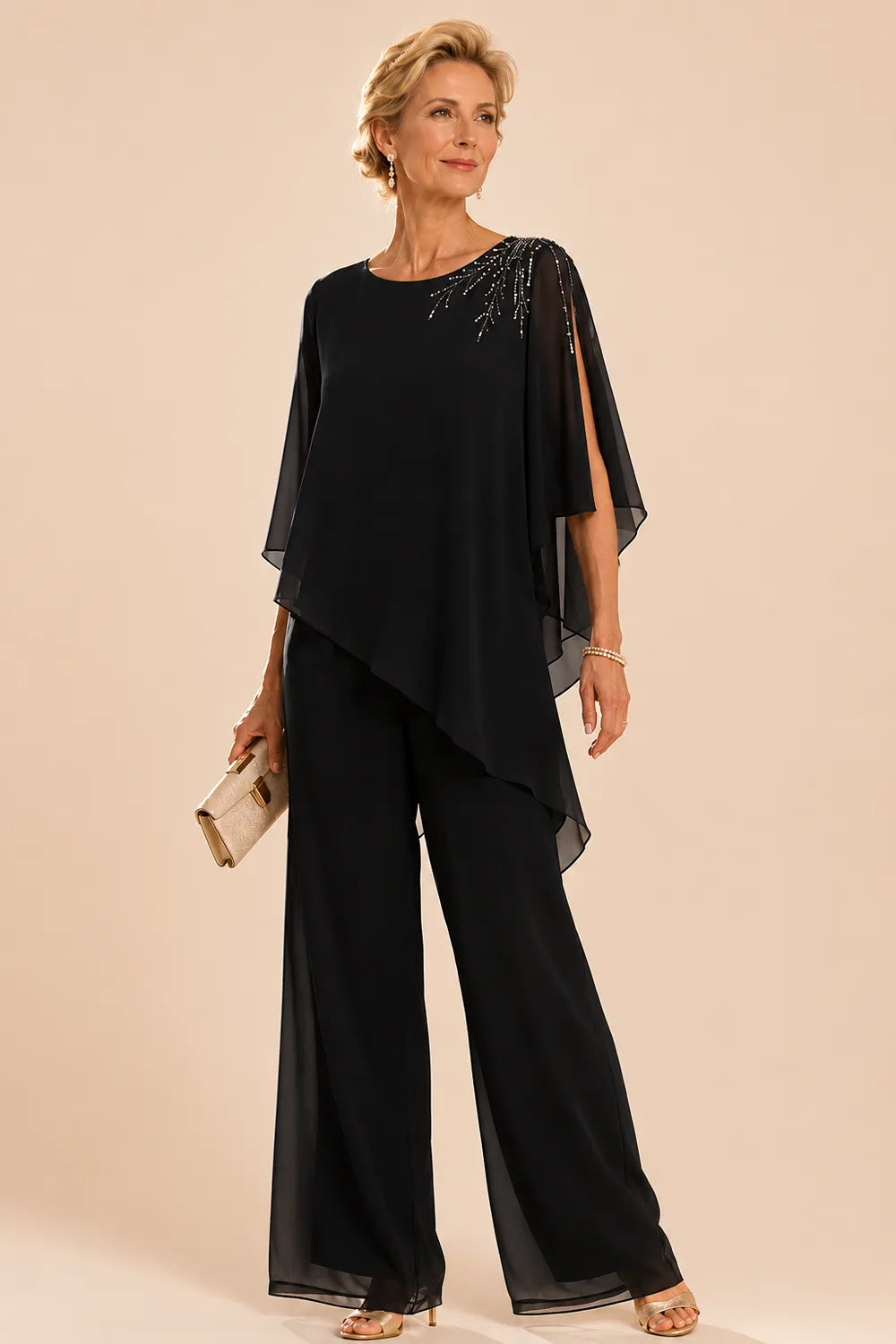 Marijke | Versierd Chiffon Broekpak