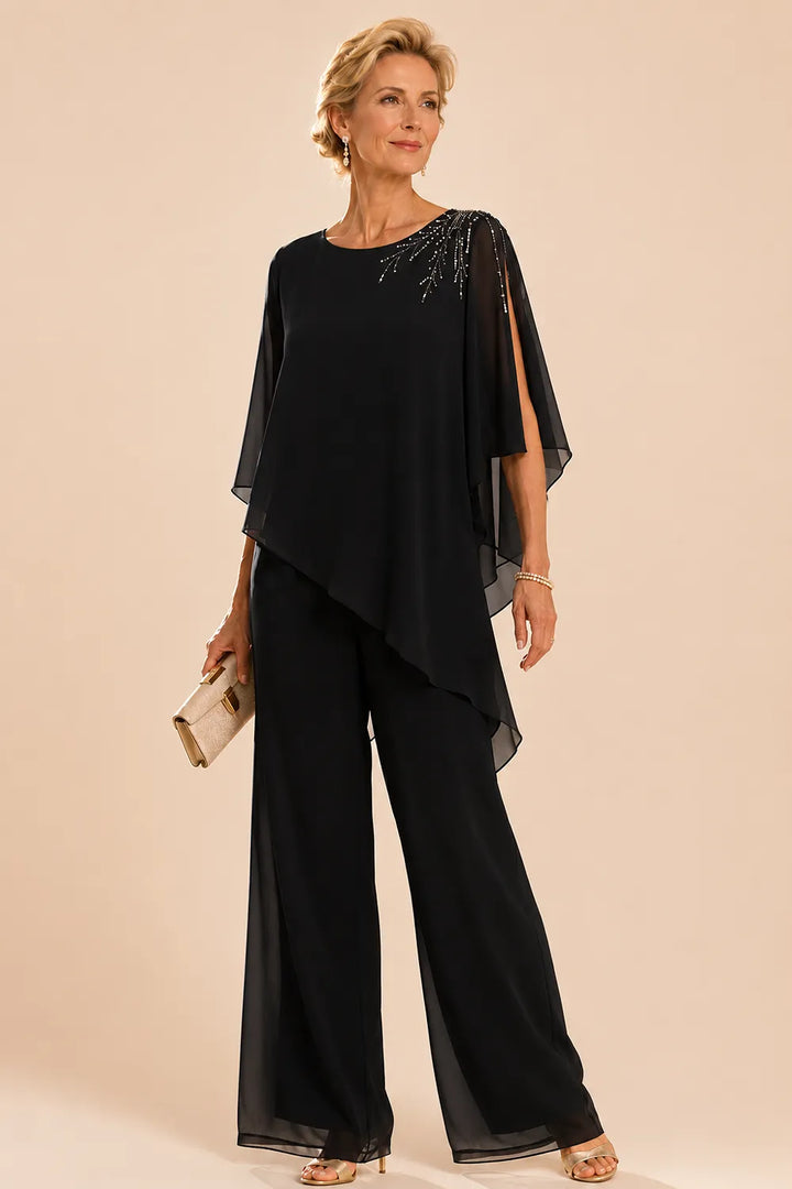 Marijke | Versierd Chiffon Broekpak