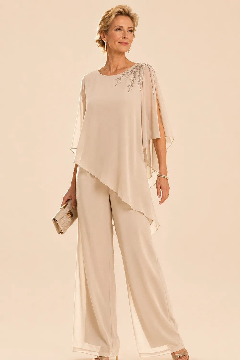Marijke | Versierd Chiffon Broekpak
