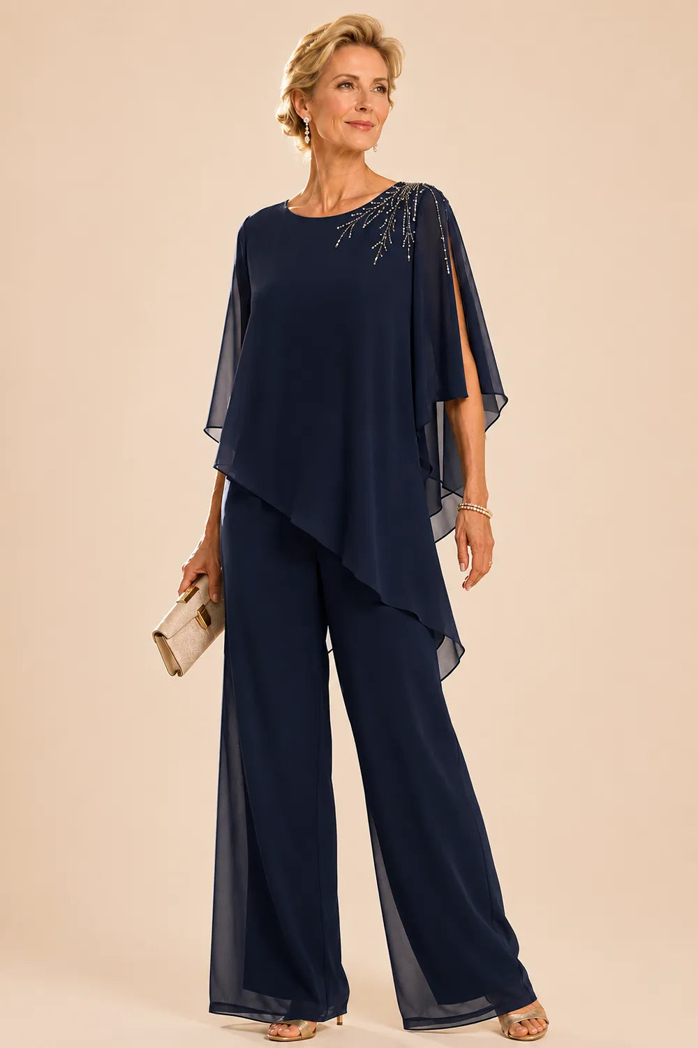 Marijke | Versierd Chiffon Broekpak