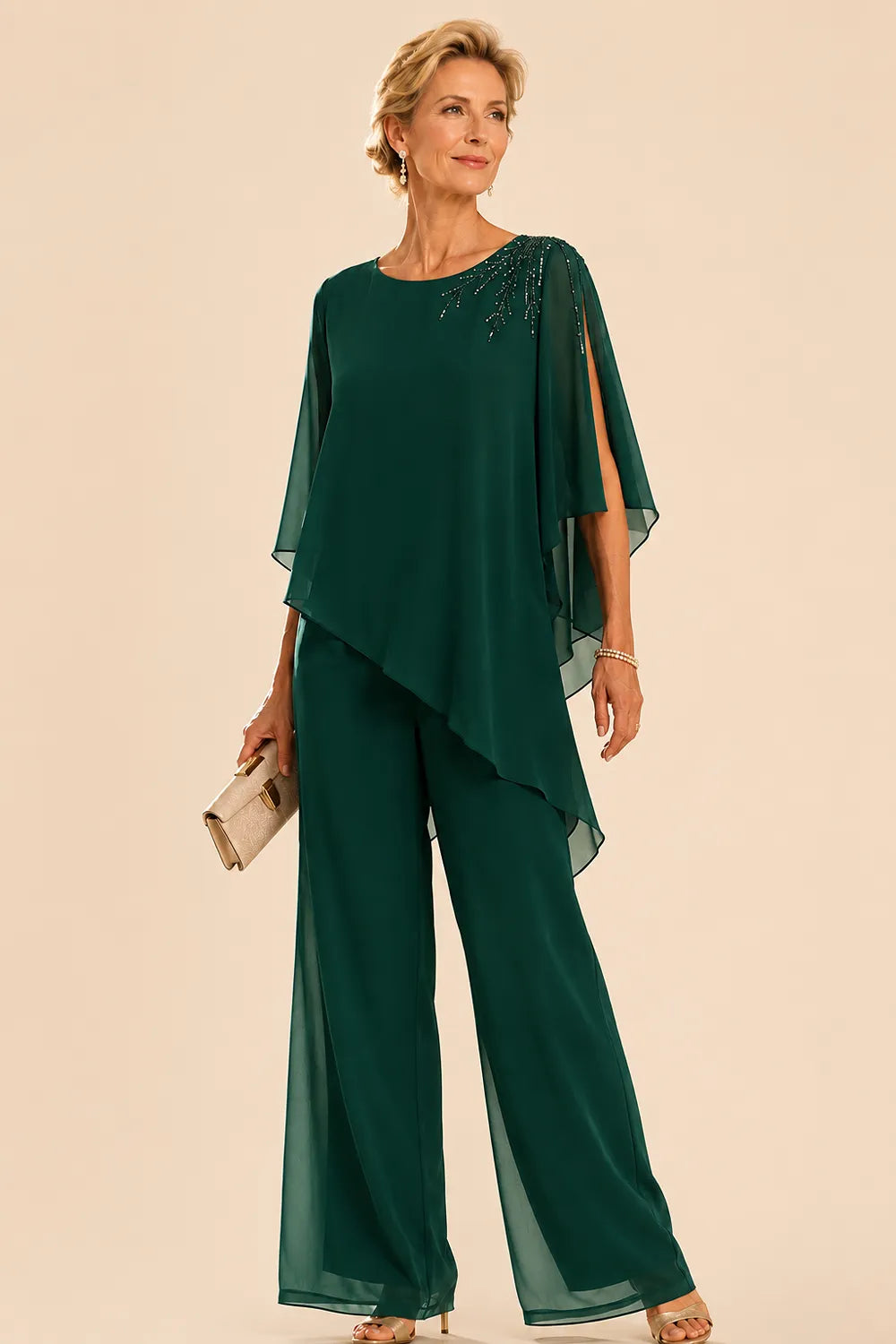 Marijke | Versierd Chiffon Broekpak