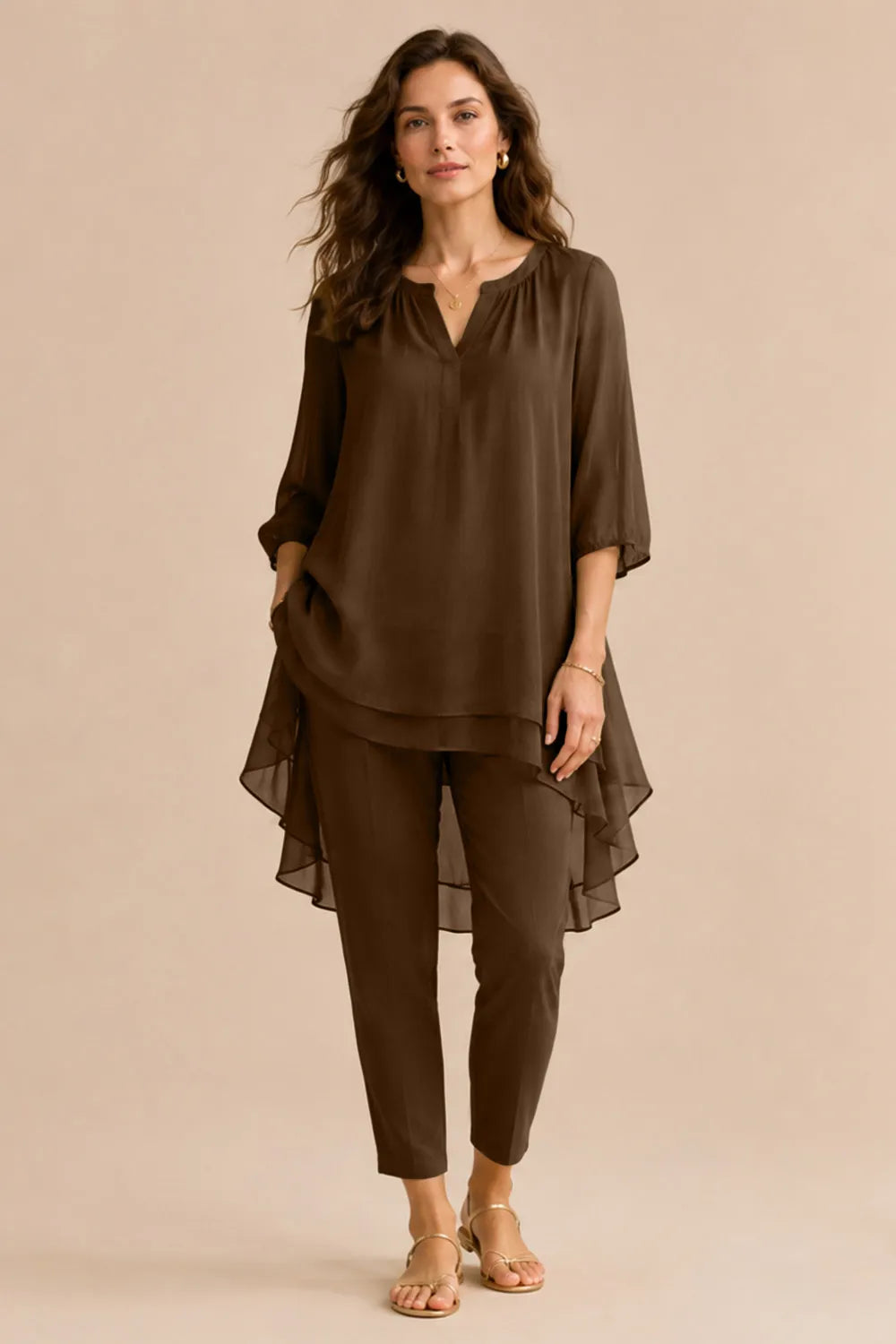 Fleur | Elegant Broekensemble met Overlay