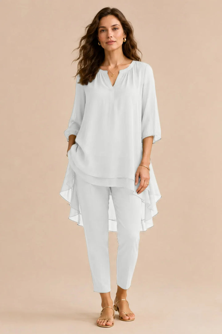 Fleur | Elegant Broekensemble met Overlay