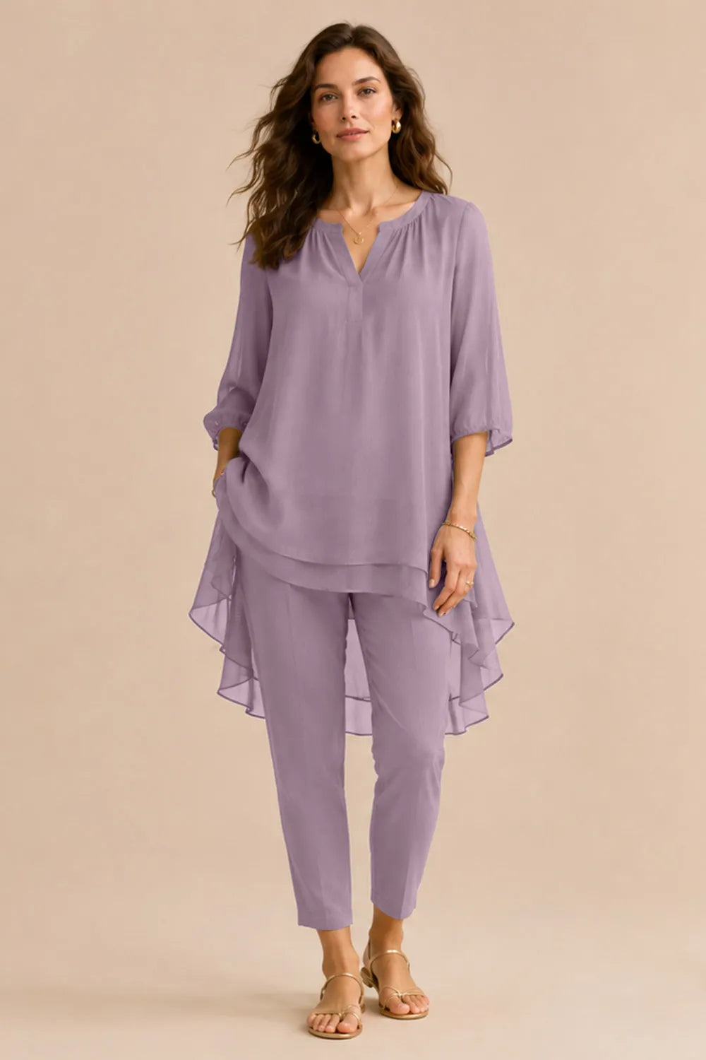 Fleur | Elegant Broekensemble met Overlay