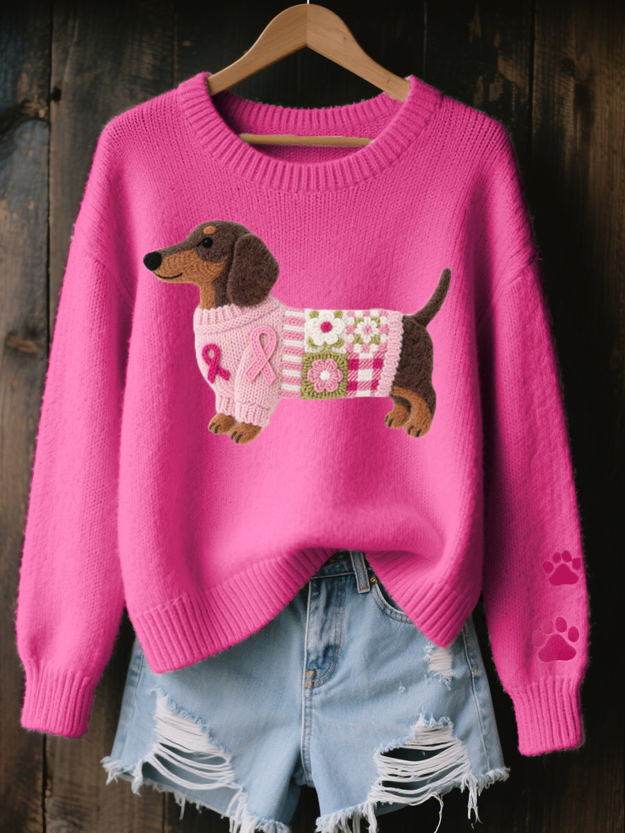 Amélie | Trui met teckelmotief