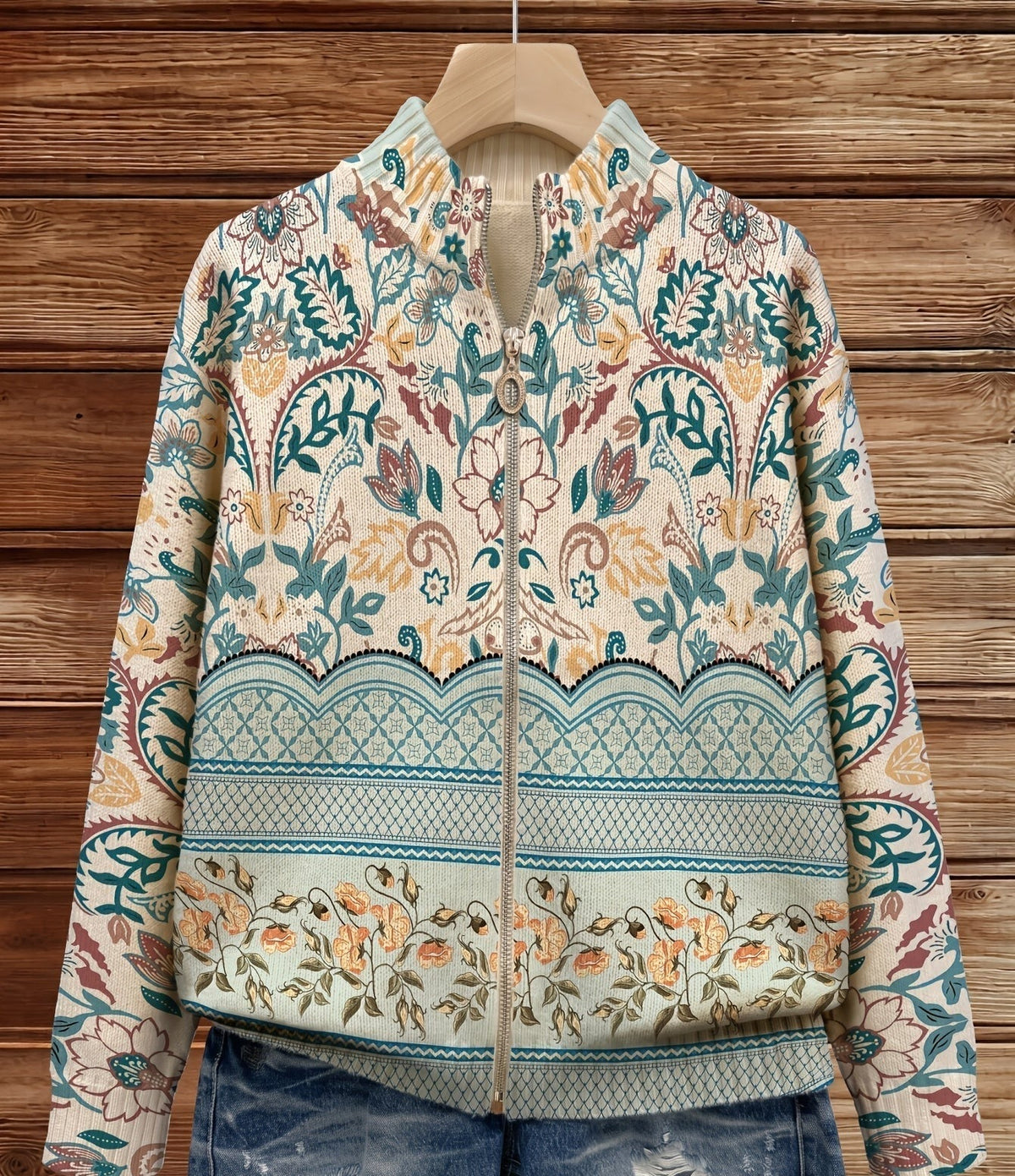 Sybilla™ | Retro Floral Botanical Border Print