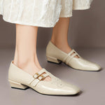 OONAGH | Brogued Dual-Strap Mary Jane Pumps