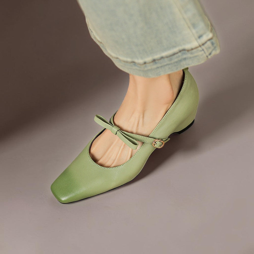 IVY | Bow-Strap Mary Jane Pumps