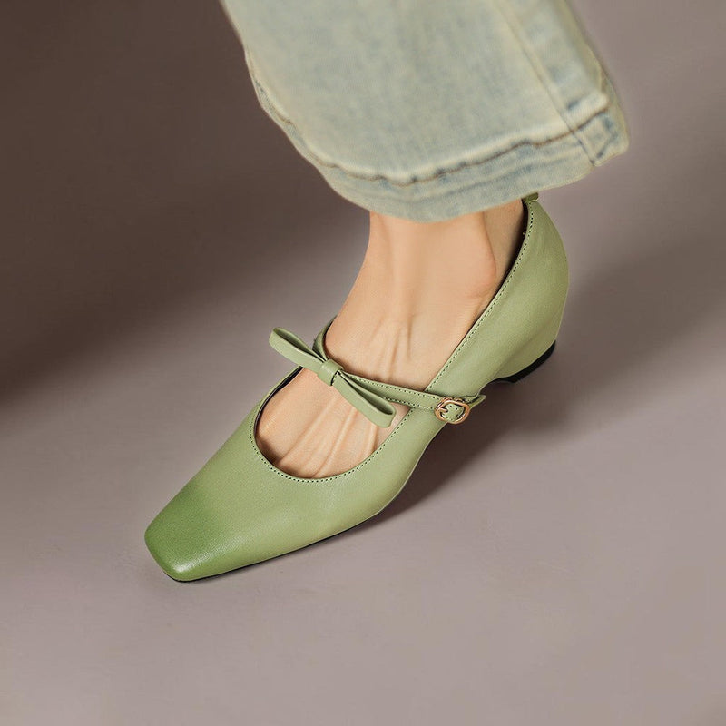 IVY | Bow-Strap Mary Jane Pumps