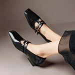 OONAGH | Brogued Dual-Strap Mary Jane Pumps