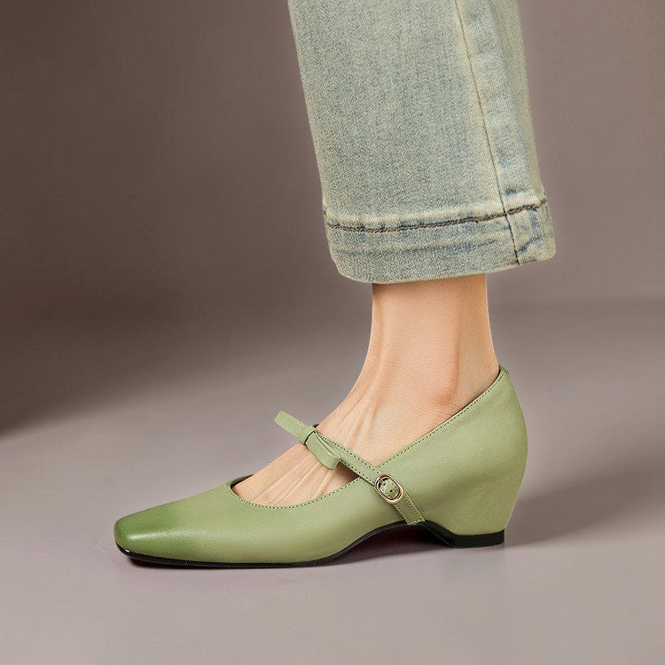 IVY | Bow-Strap Mary Jane Pumps