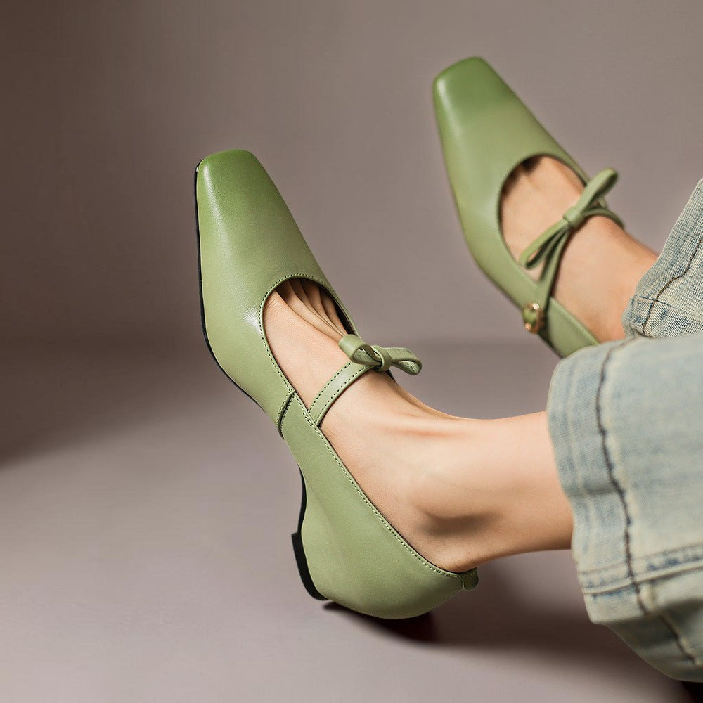 IVY | Bow-Strap Mary Jane Pumps
