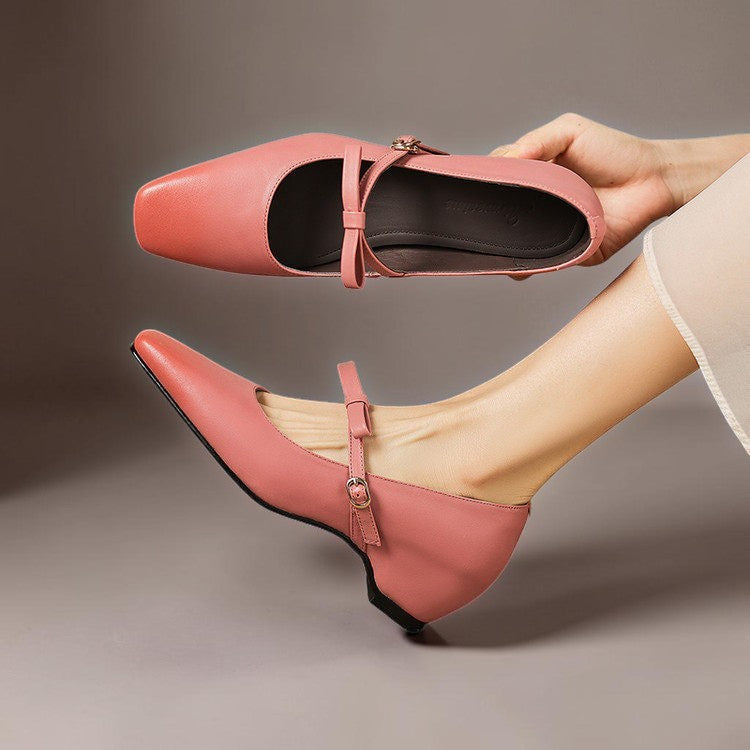 IVY | Bow-Strap Mary Jane Pumps